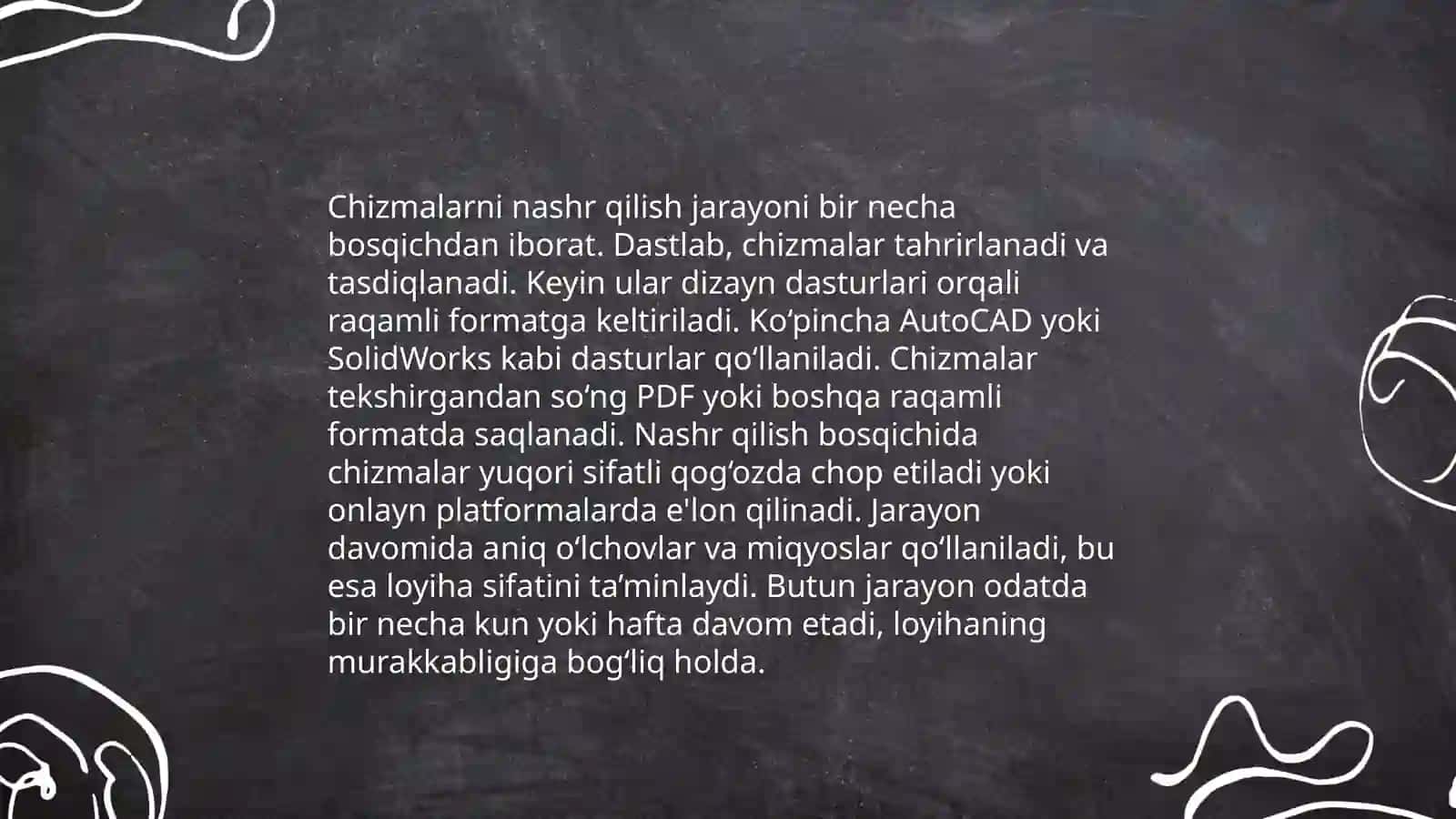 Chizmalarni nashrdan chiqarish 3