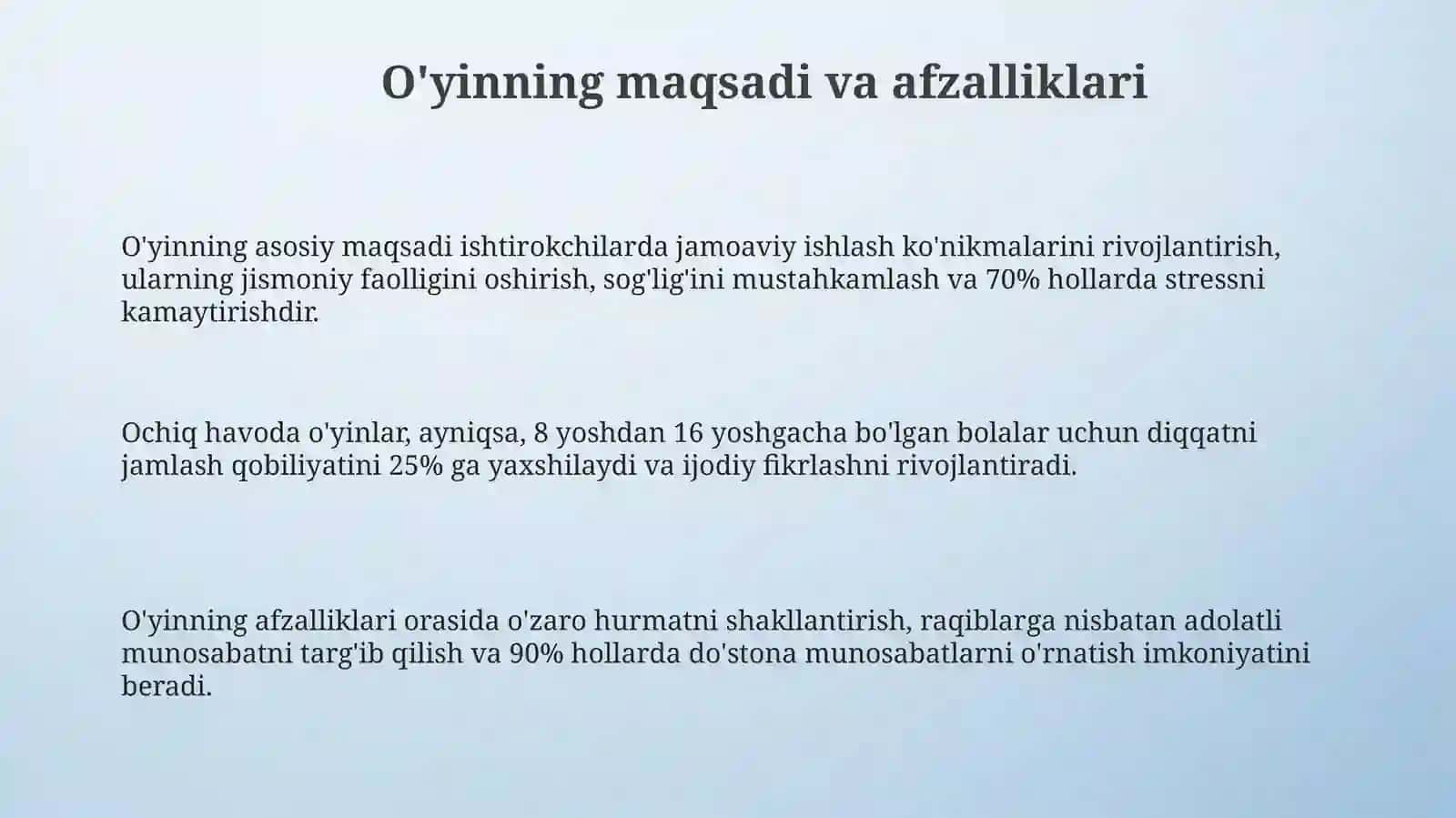 Harakatlio‘yinlarni tashkil etish va o‘tkazish 3