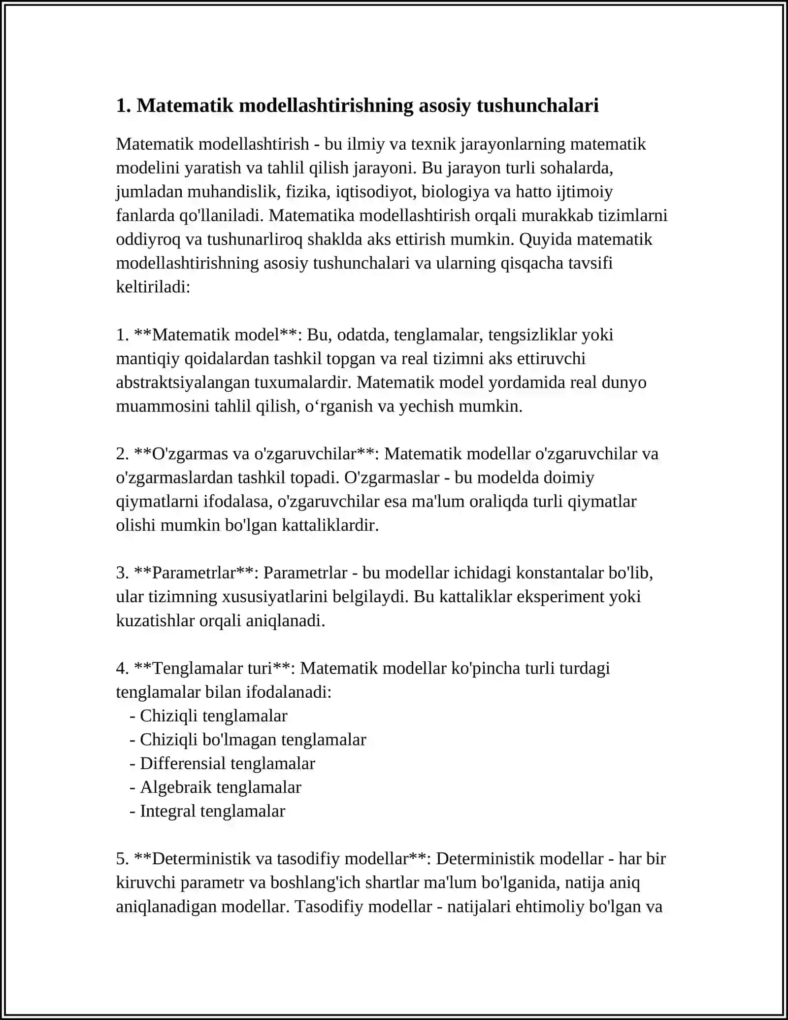 TIBBIYOTDA MATEMATIK MODELLASHTIRISH USLUBLARINI ORGANISH 3