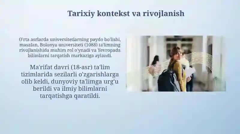 Tarixiy kontekst va rivojlanish 3
