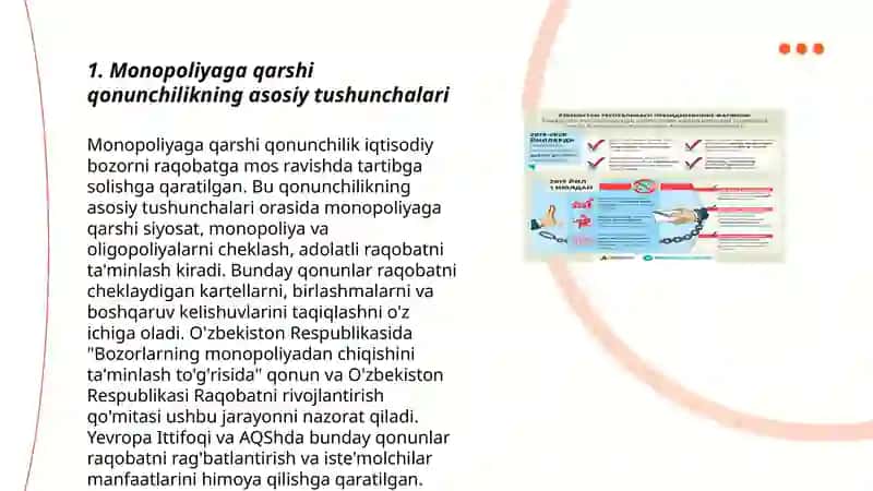 Monopoliyaga qarshi qonunchilikda qollaniladigan tadbirlar 3