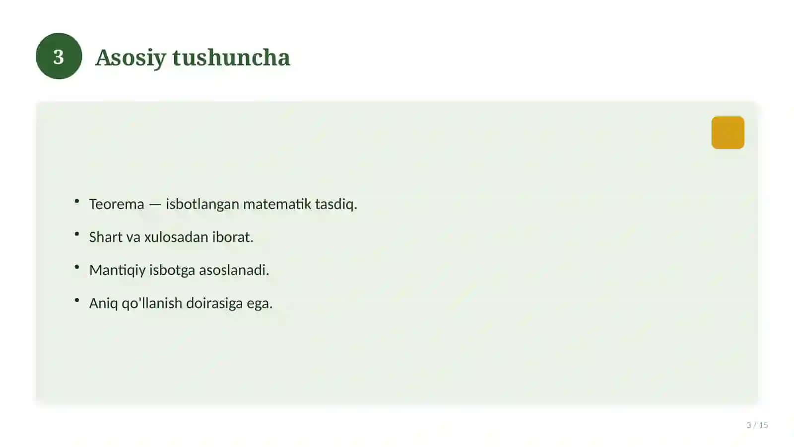 Bernulli teoremasi 3