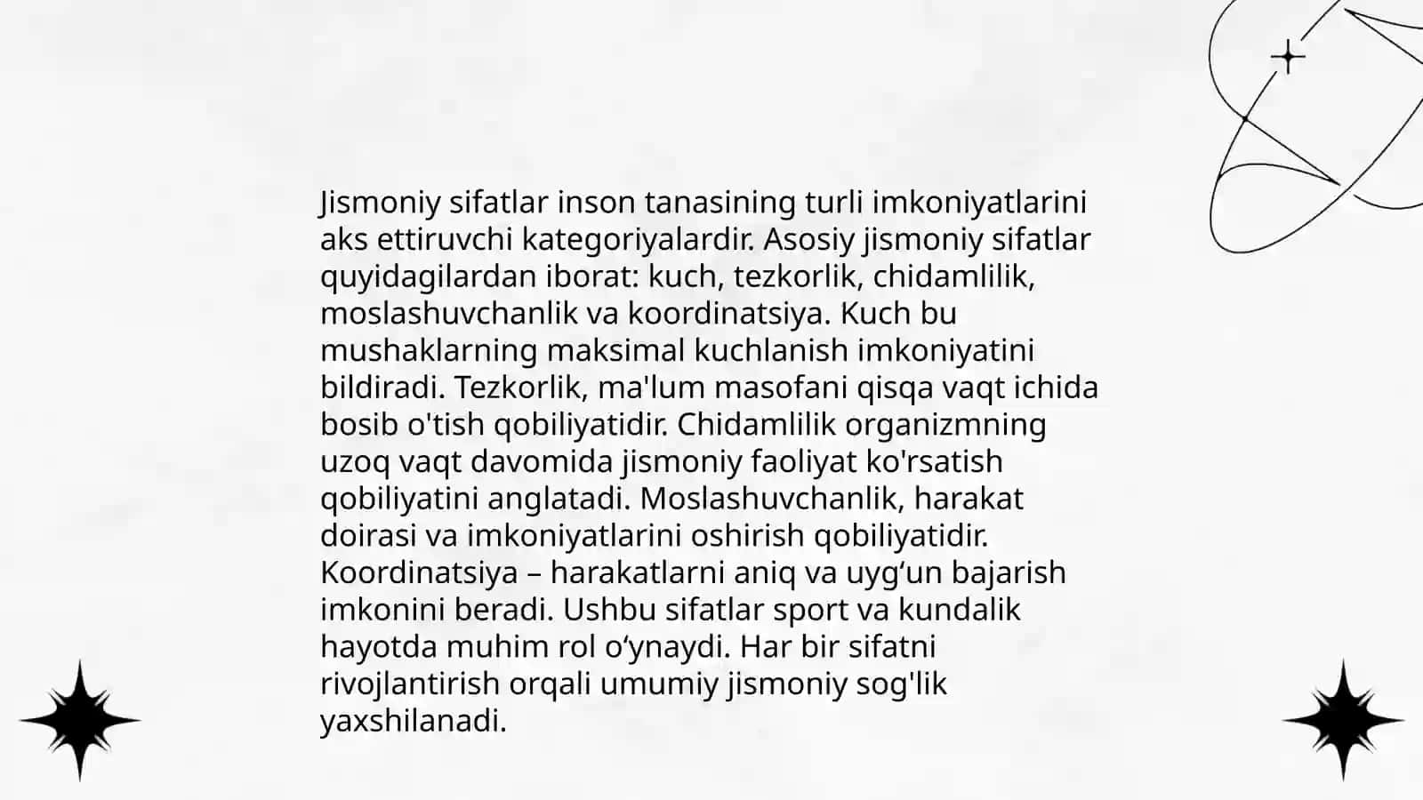 Jismoniy sifatlar va ularni rivojlantirish 3