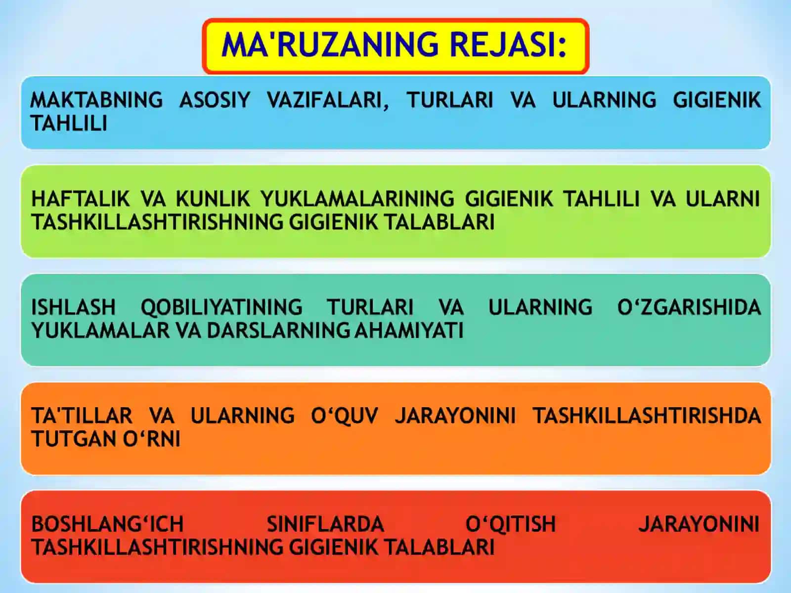MAKTABDA O‘QUV JARAYONNING GIGIENIK ASOSLARI 3