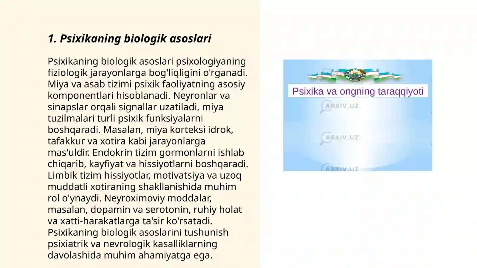 Psixikaning filogenetik taraqqiyoti 3