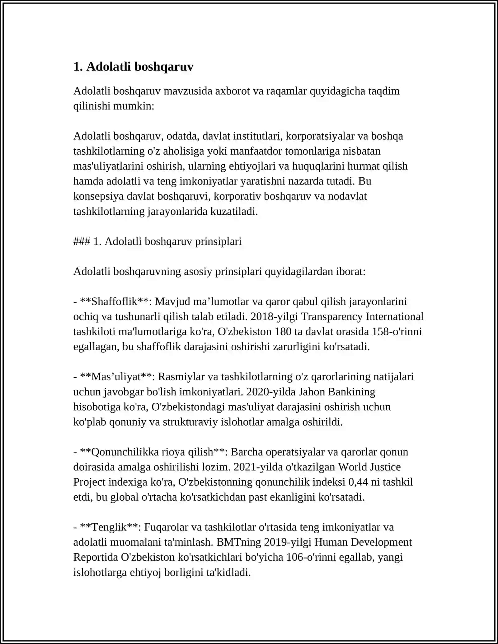 BIZ DAVLATNI ROSULULLOHNING KO'RSATMALARIGA ASOSAN BOSHQARISHIMIZ KERAK 3