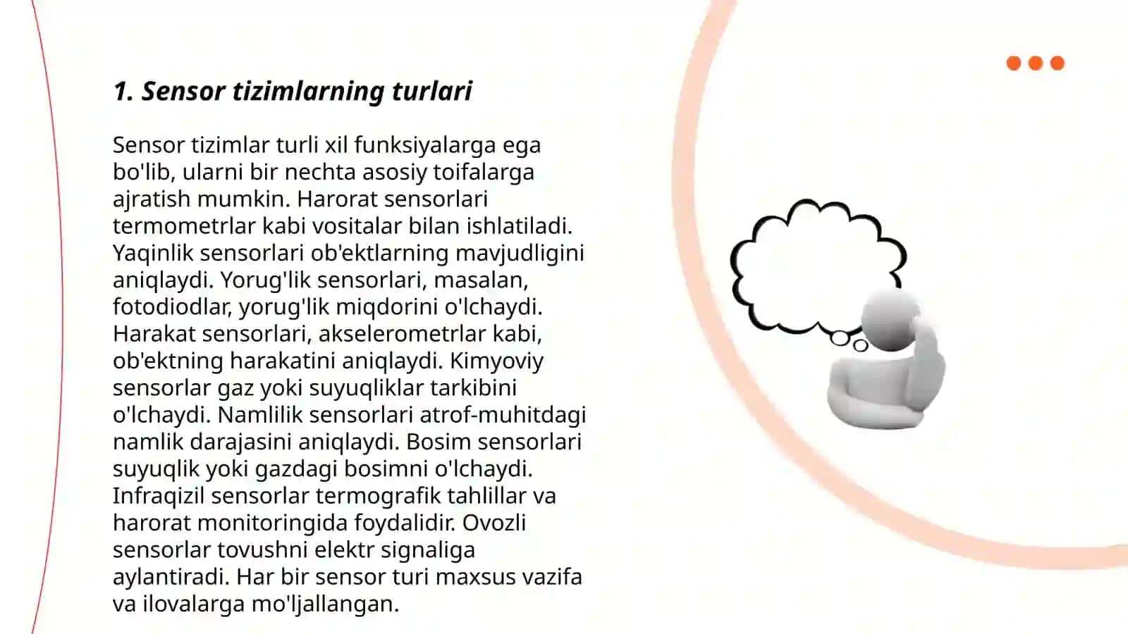 Sensor alaliyaning asosiy belgilari 3