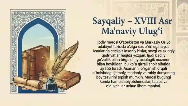 Sayqaliy hayoti va ijodi 3
