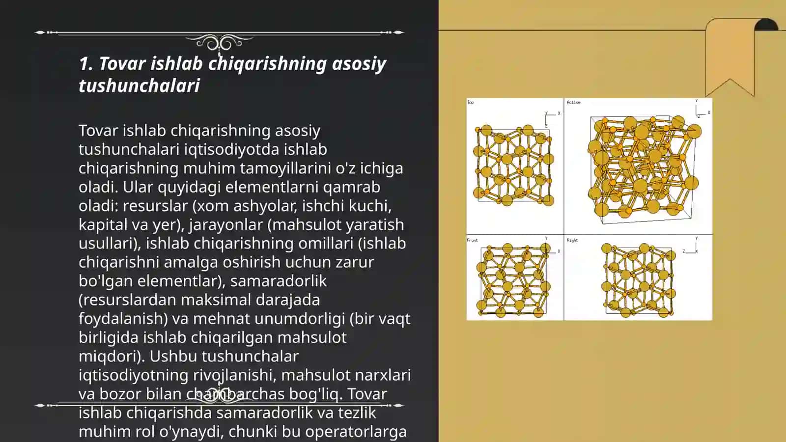 Tovar ishlab chiqarish strukturasi 3