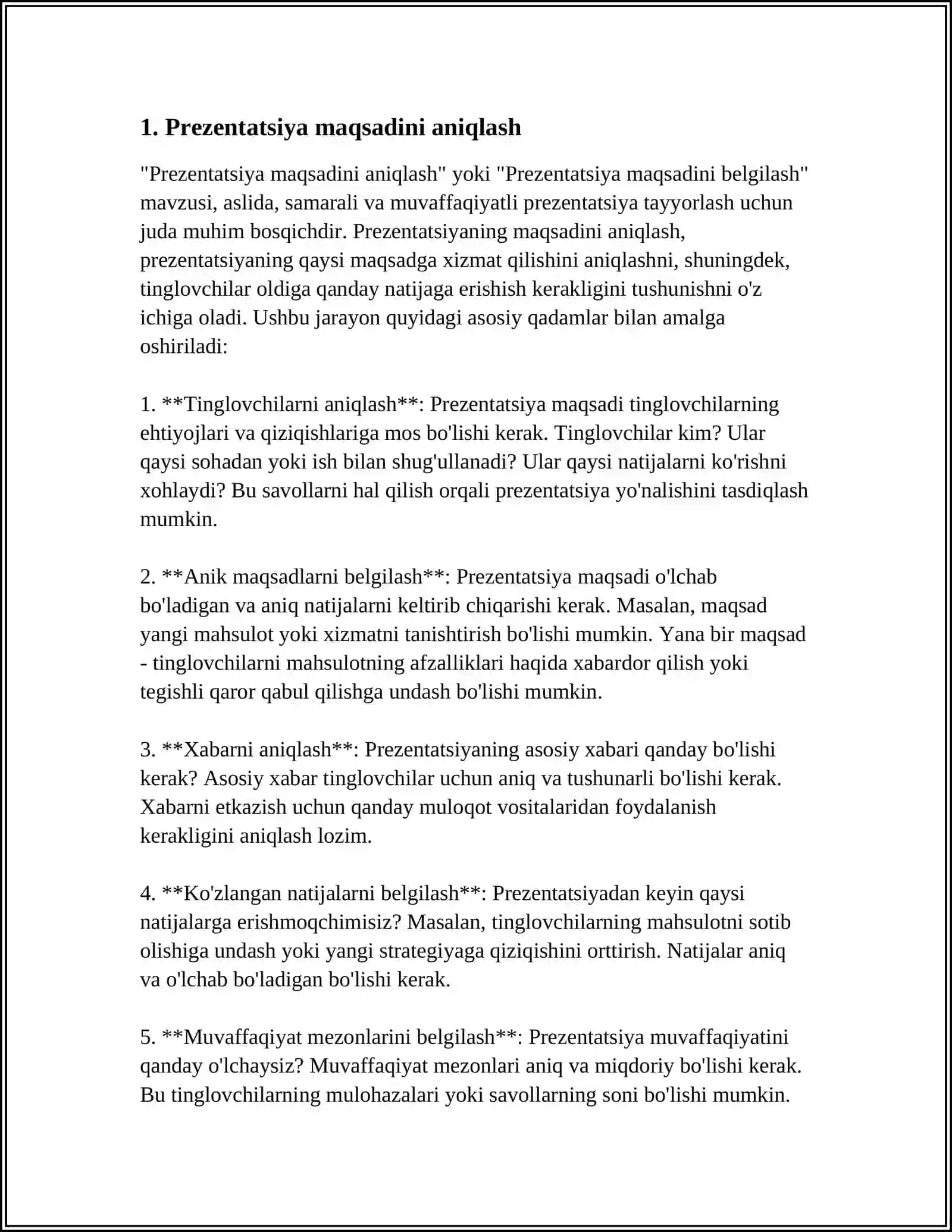 YOZUV VA TAQDIMOT QILISH KO'NIKMALARI 3