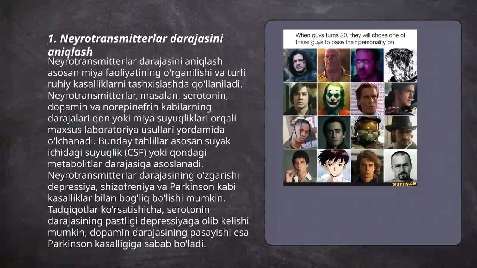 Ruhiy va asab tizimi kasalliklari kelib chiqish mexanizmlari 3