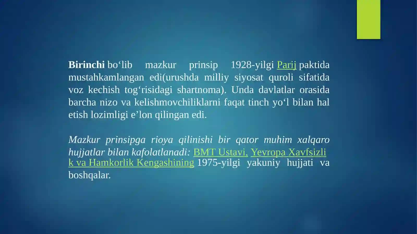 Xalqaro nizolarni xal etish 3