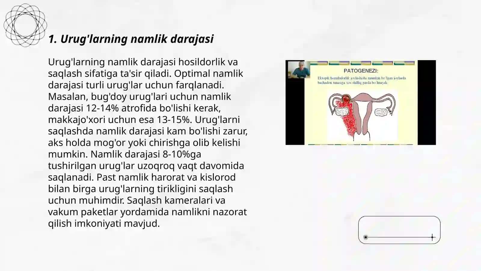 URUGʻLARNING NAMLIGI, tabiiy va absolyut ogʻirligini aniqlash 3