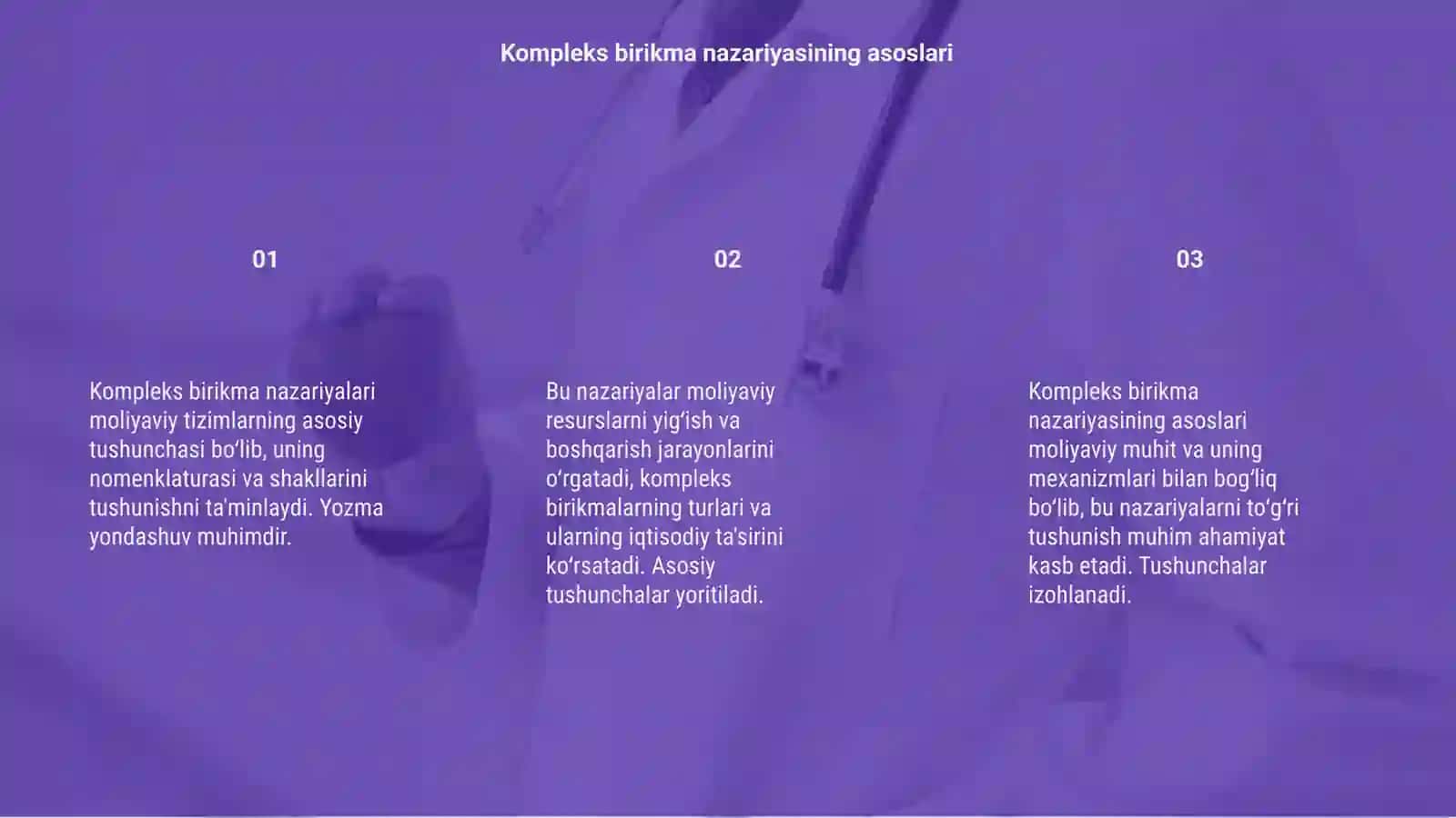 Kompleks birikma nazariyalari va nomenklaturasi 3