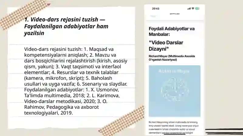 Video-darslar tayyorlash 3