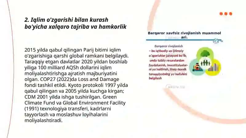 Barqaror Rivojlanish Uchun Xalqaro Tajriba va Hamkorlik 3