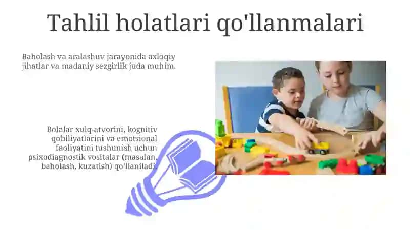 Bolalar psixologiyasi va psixodiognistikasi fanining tamoyillari vatushunchalari 3
