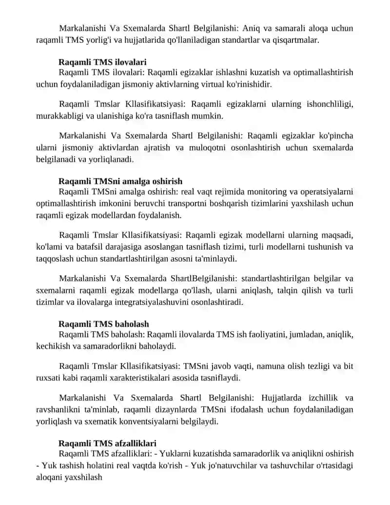 Raqamli Tmslar Kllasifikatsiyasi, Markalanishi Va Sxemalarda Shartl Belgilanishi 3