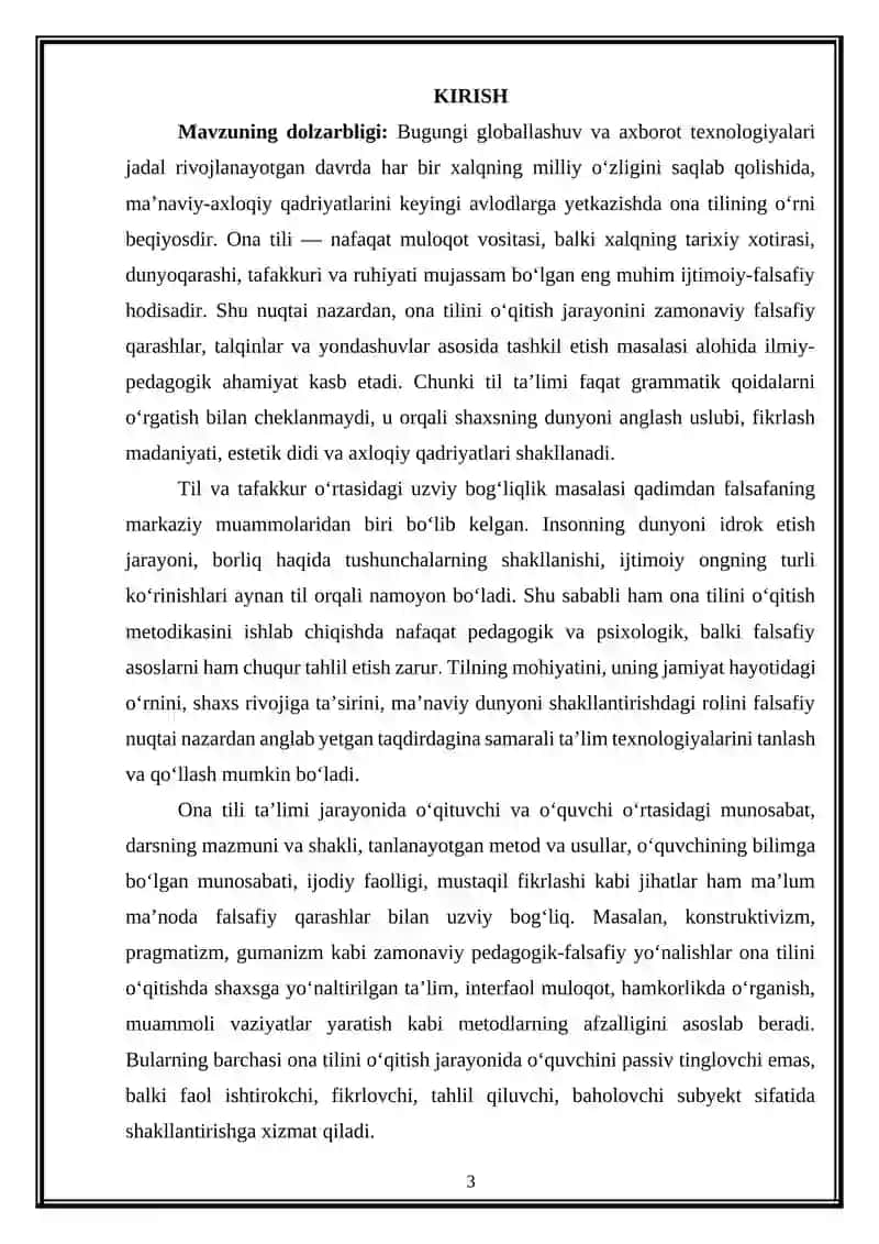 Ona tilini o'qitishda falsafiy asoslar 3