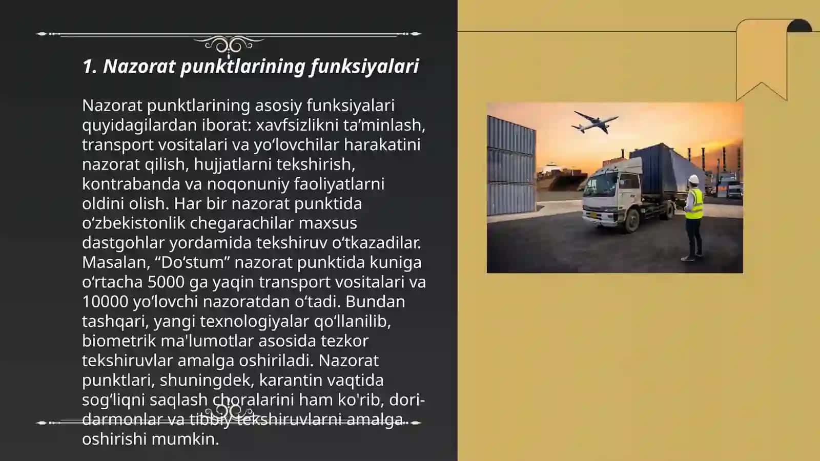 Transport vositalarini nazorat qilish punktlari 3