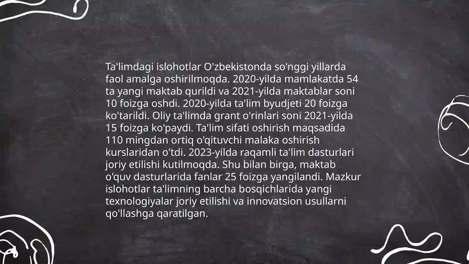 Ta'limdagi islohotlar 3