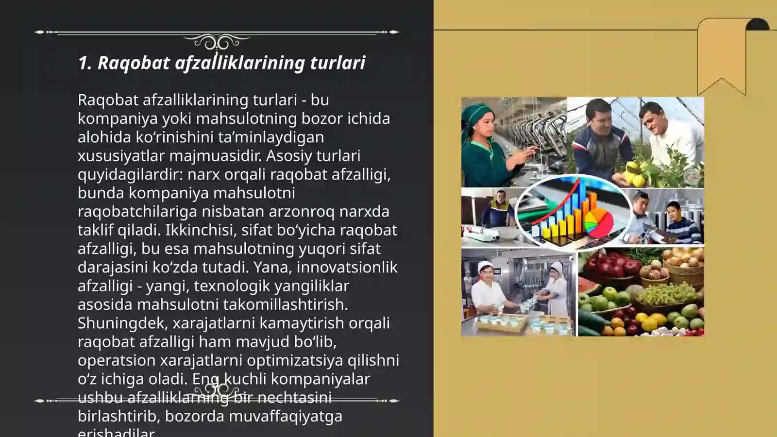 Raqobat afzalliklari va asosiy raqobatbardosh strategiyalar 3