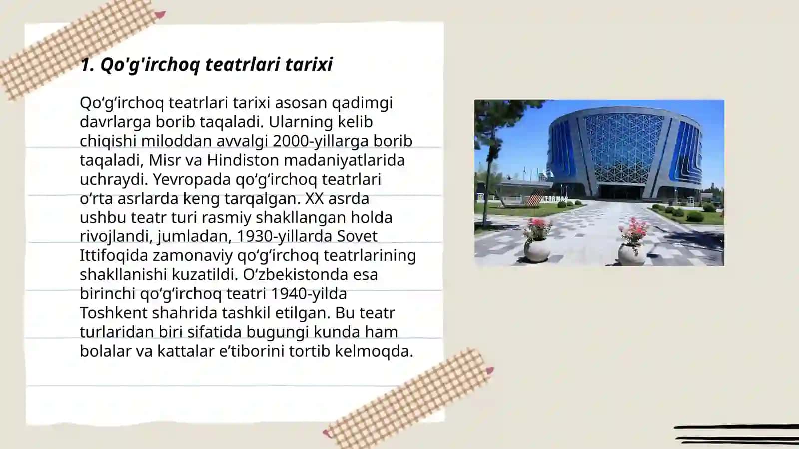 Qo'g'irchoq teatrini tashkil etish va o'tkazish metodikasi 3