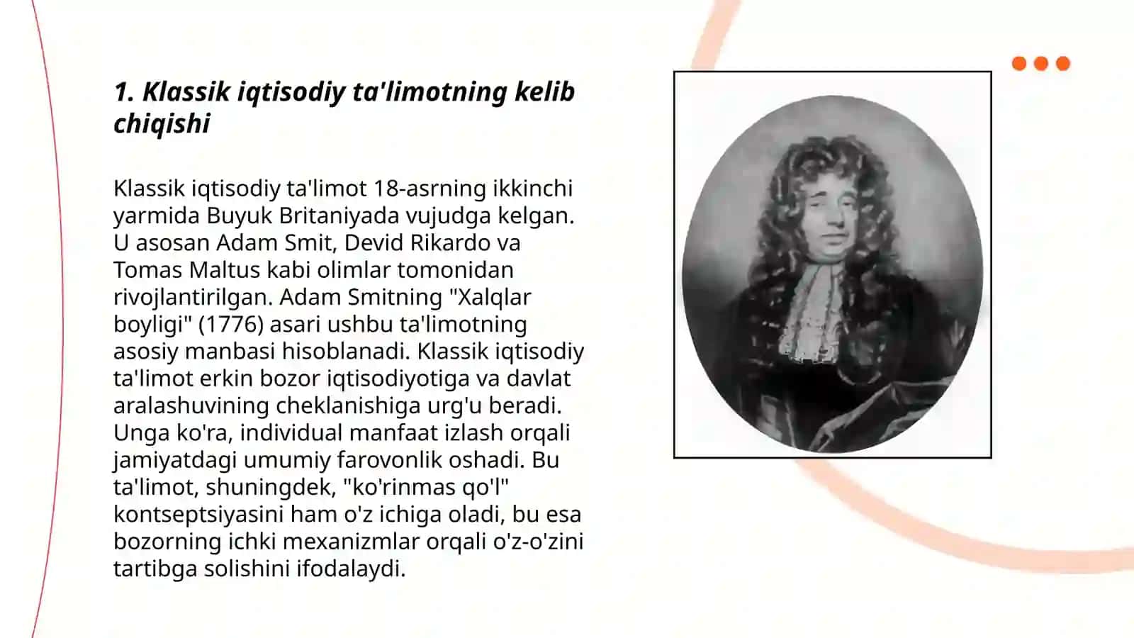 Klassik iqtisodiy ta'limot 3