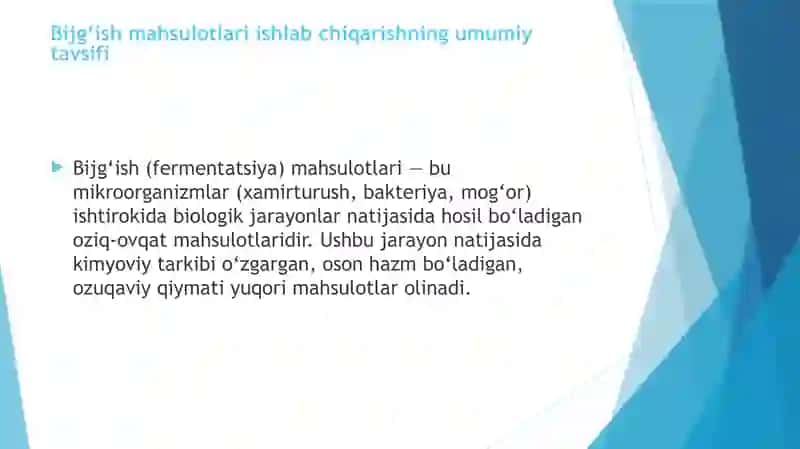 Bijg’ish mahsulotlari ishlab chiqarish 3