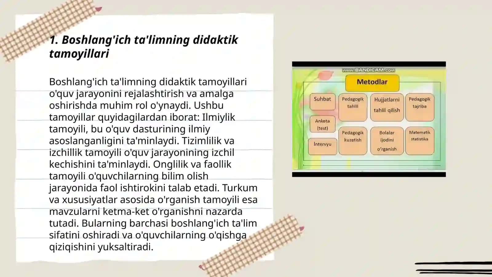 Boshlanģich ta'lim didaktikasining maqsadi va vazifalari 3