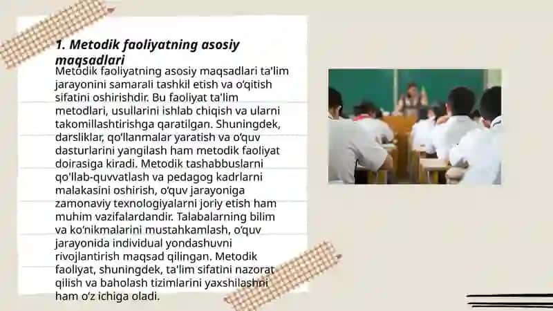 Umumta’lim maktablaridagi metodik faoliyat 3