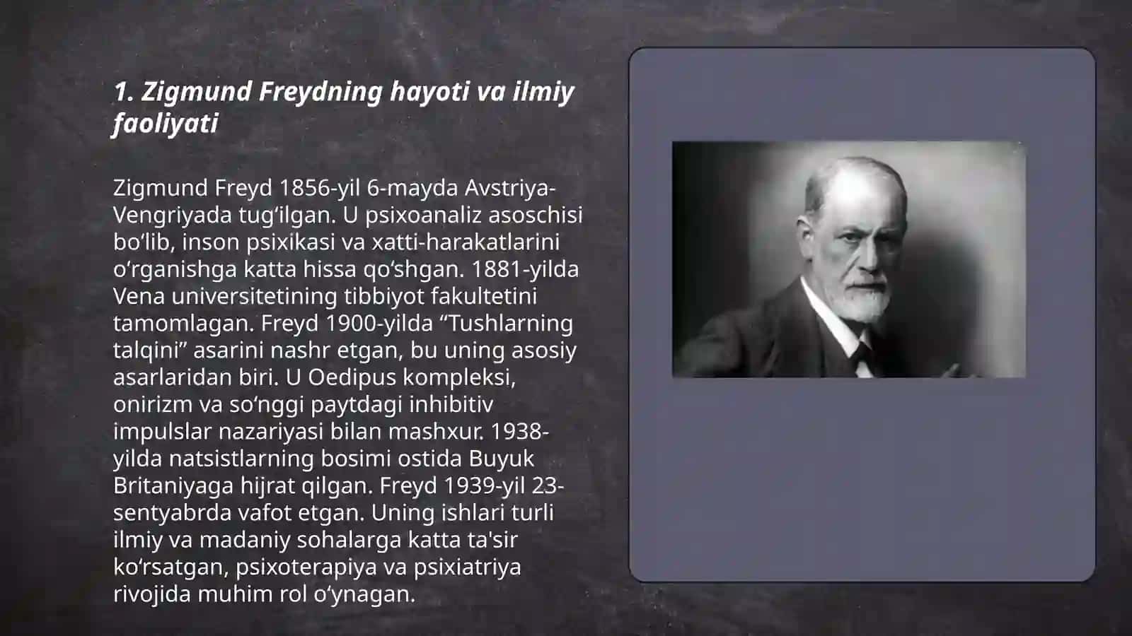 Zigmund Freyd psixoanalitik ta'limoti 3