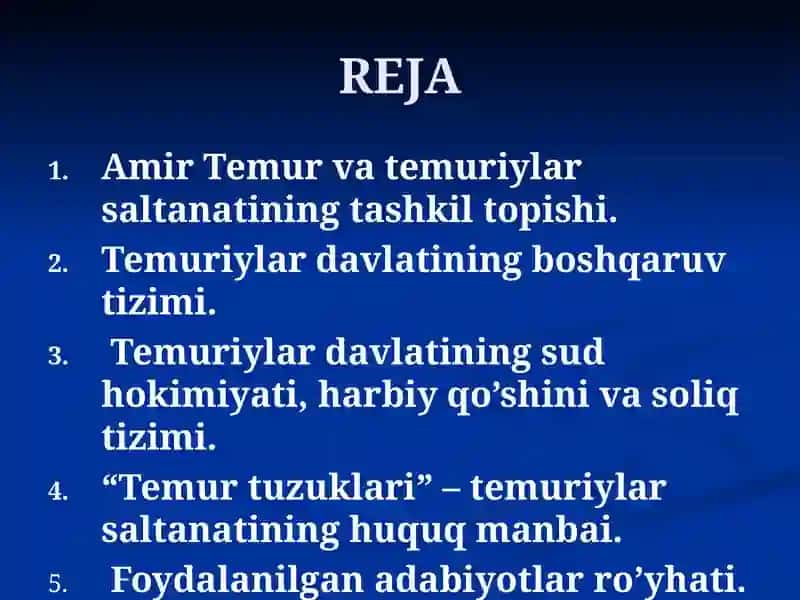 Amir Temur Va Temuriylar Imperiyasi Davlati Va Huquqi 3