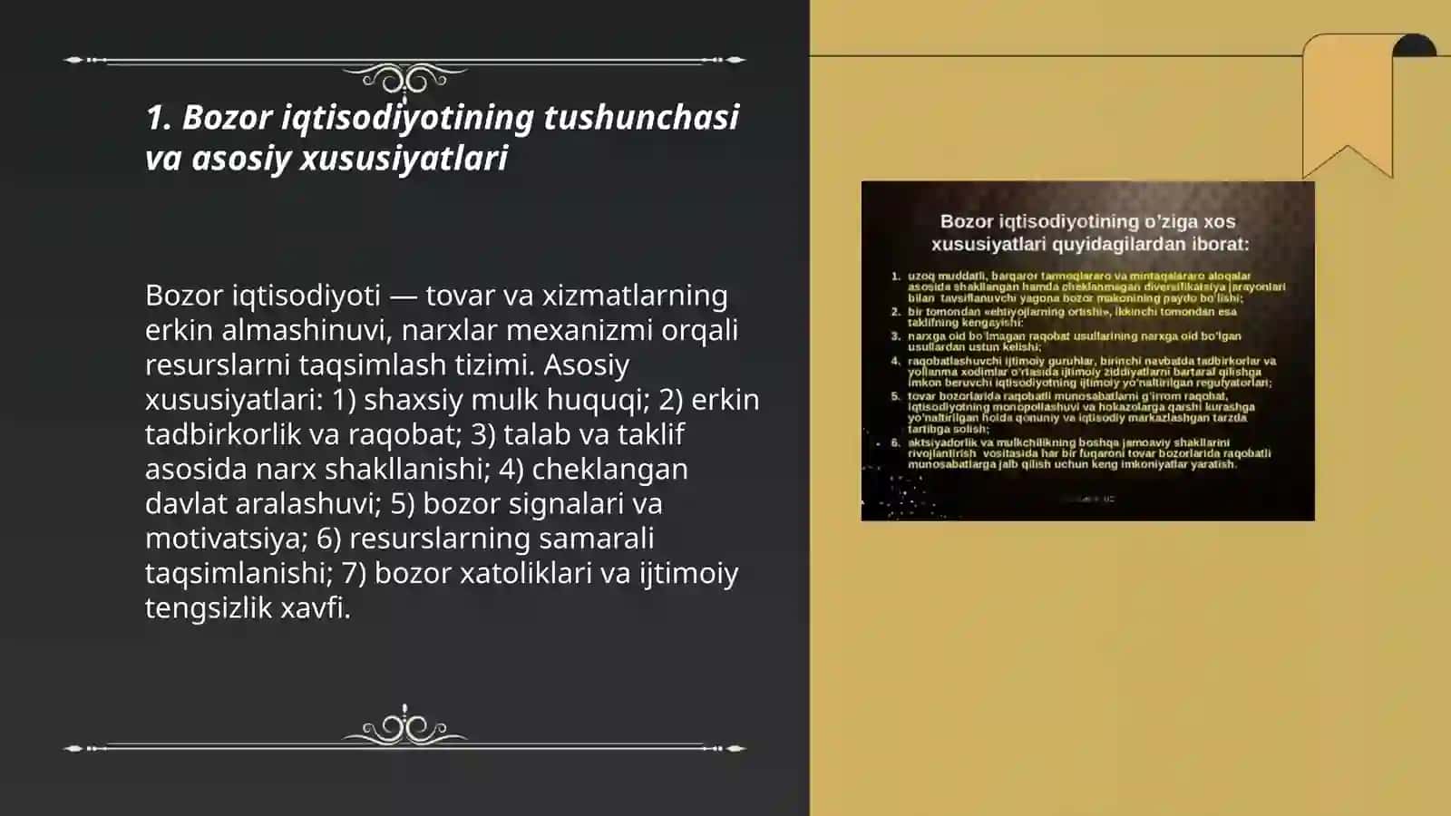 Bozor iqtisodiyotining mazmuni va amal qilishi 3
