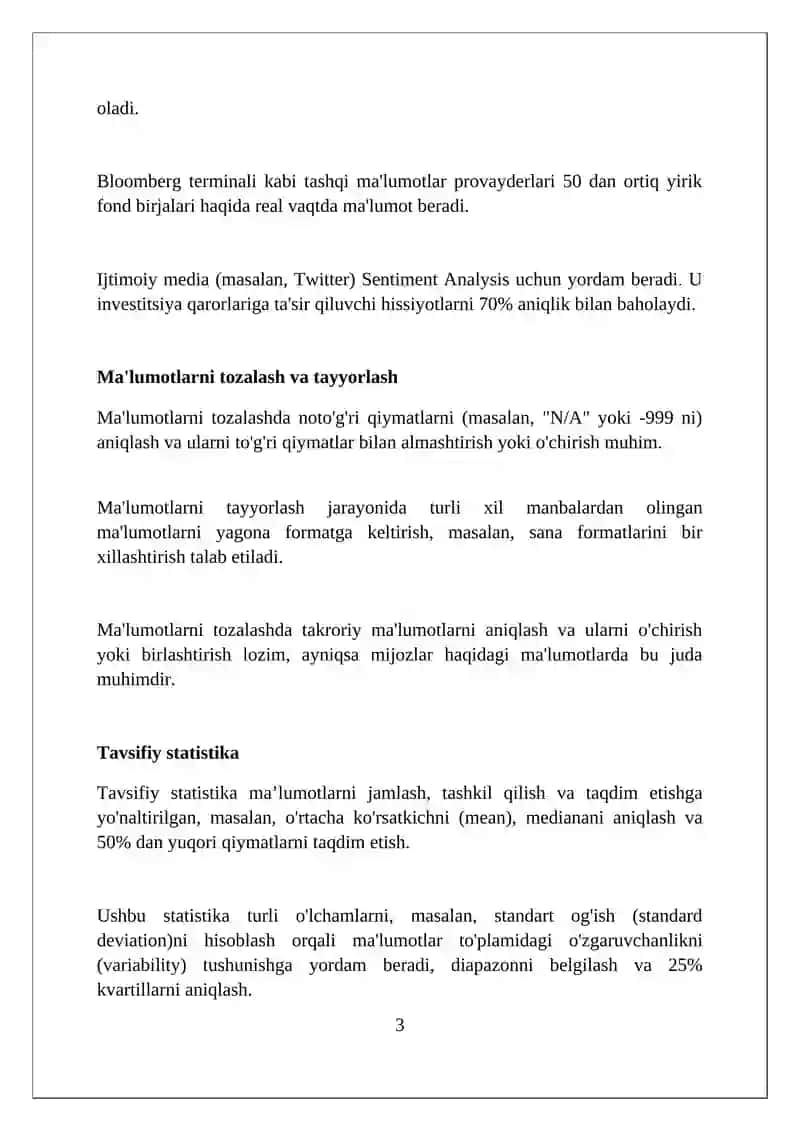 Moliyaviy ma'lumotlar tahlili 3