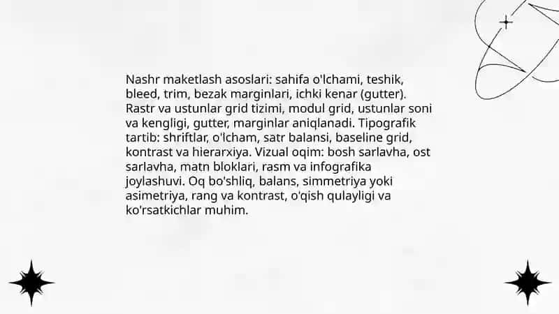 Nashrlarni grafik dizaynini loyihalashtirish 3