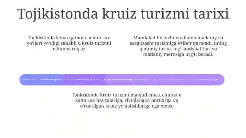 Tojikistonda Cruiz Turizmi Haqida 3