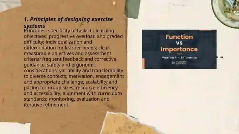 The system of exercises and teaching aids 3