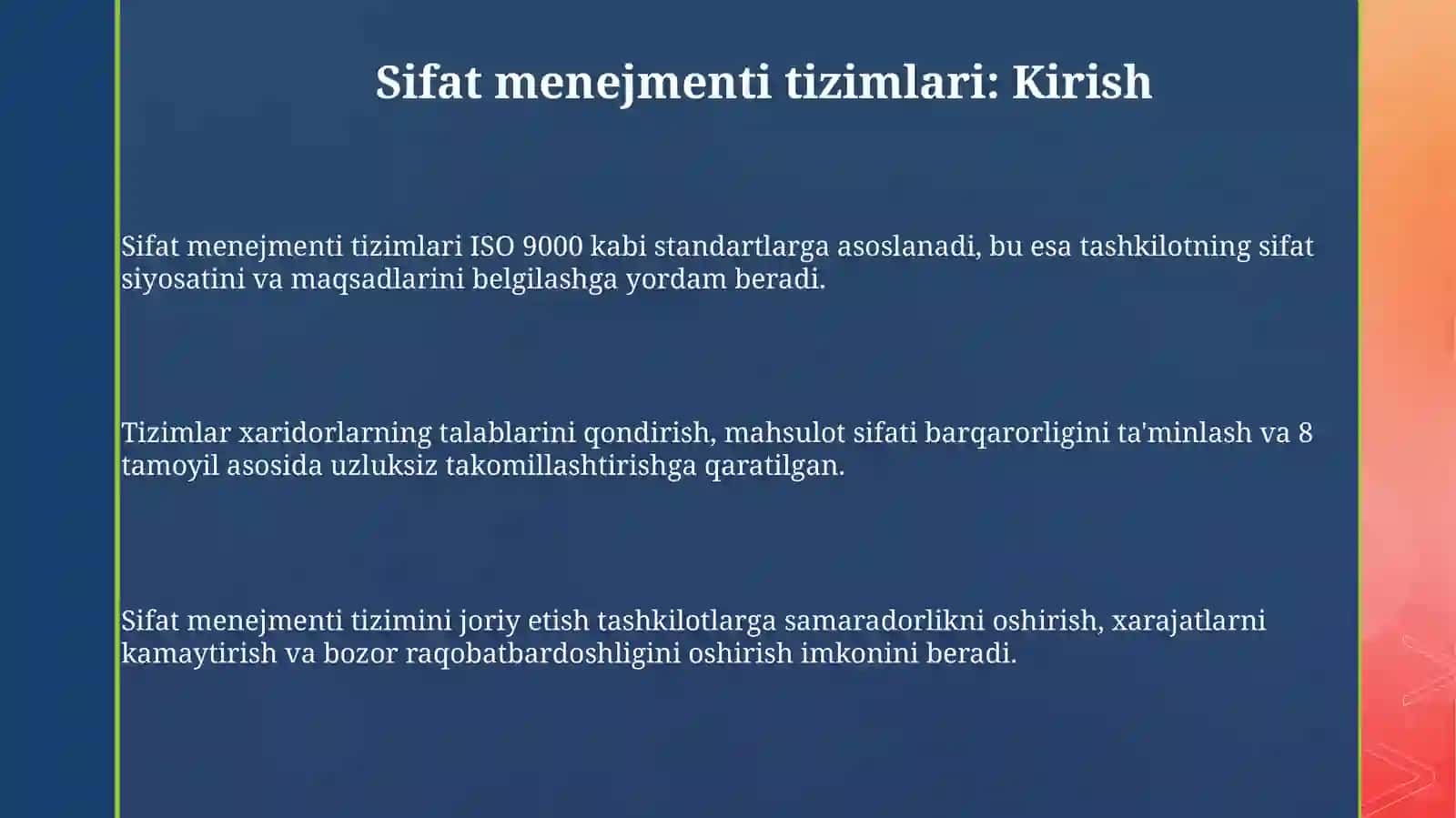 Sifat menejmenti tizimlari va ularning tashkiliy samaradorlikka ta'siri 3