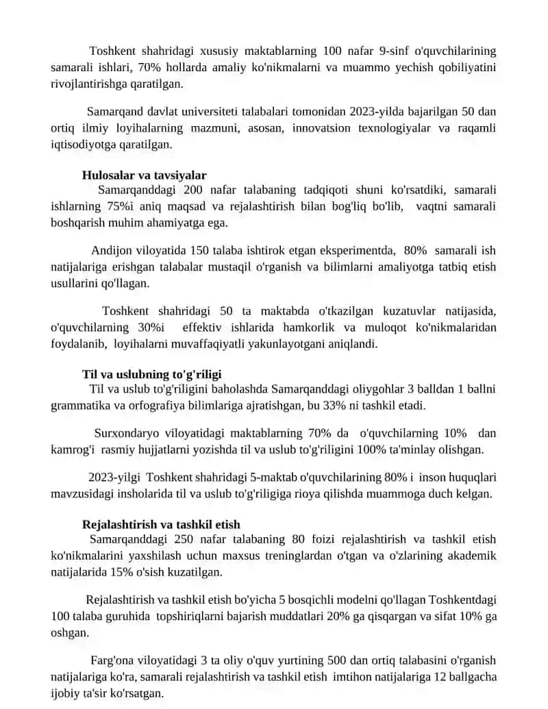 Talabalarning samarali ishlashi mazmuni 3