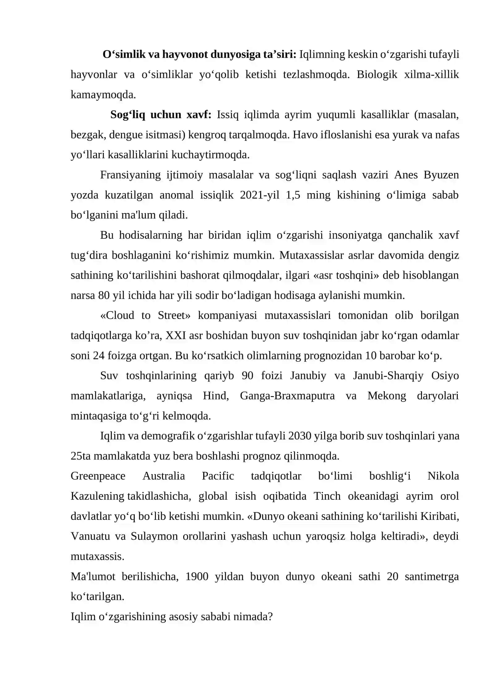 IQLIM O’ZGARISHI VA ATROF-MUHIT MUAMMOLARI 3