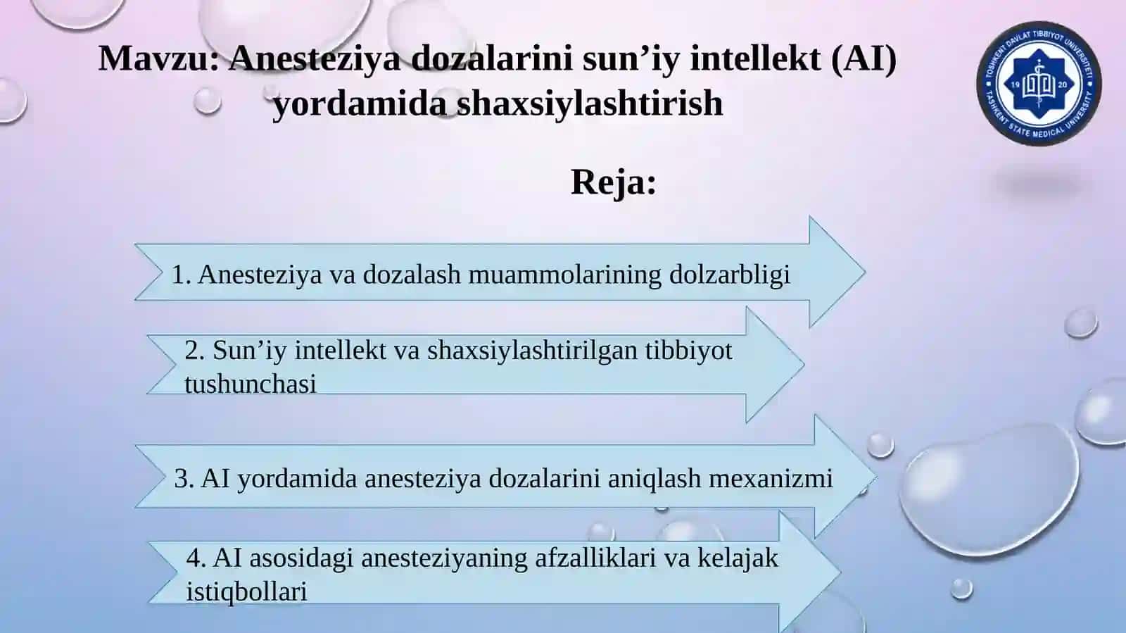 Anesteziyadozalarini sun’iy intellekt (AI) yordamida shaxsiylashtirish 3