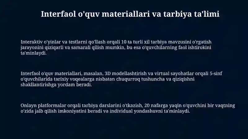 Zamonaviy Texnologiyalarni Tarbiya Ta'limini Tashkil Etishda Qo'llash 3