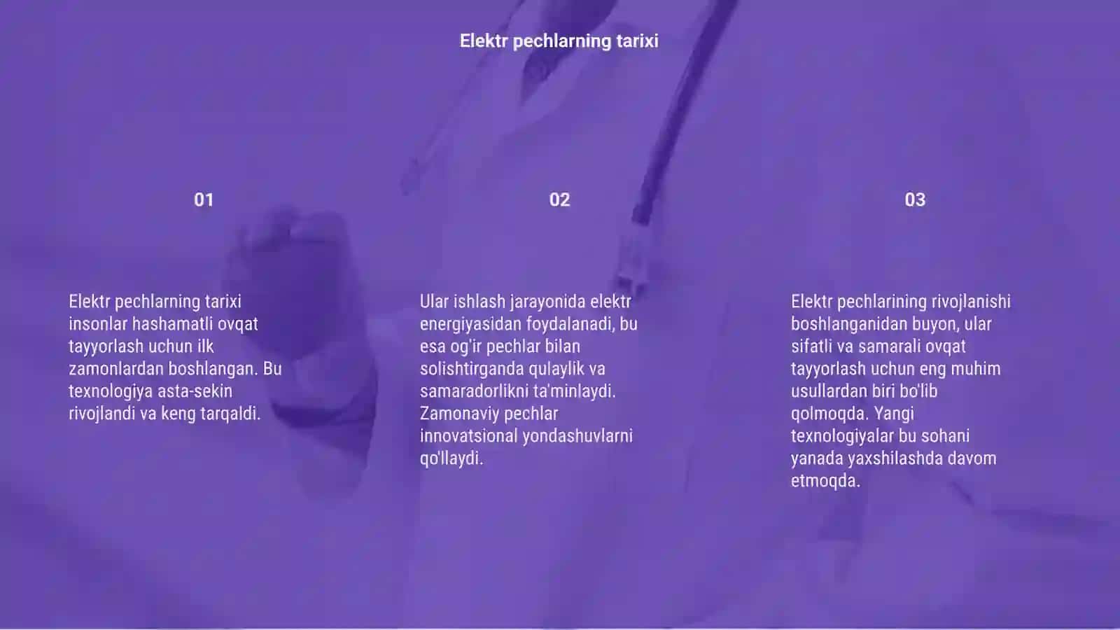 Elektr pechlarining tarixi ishlash jarayoni 3