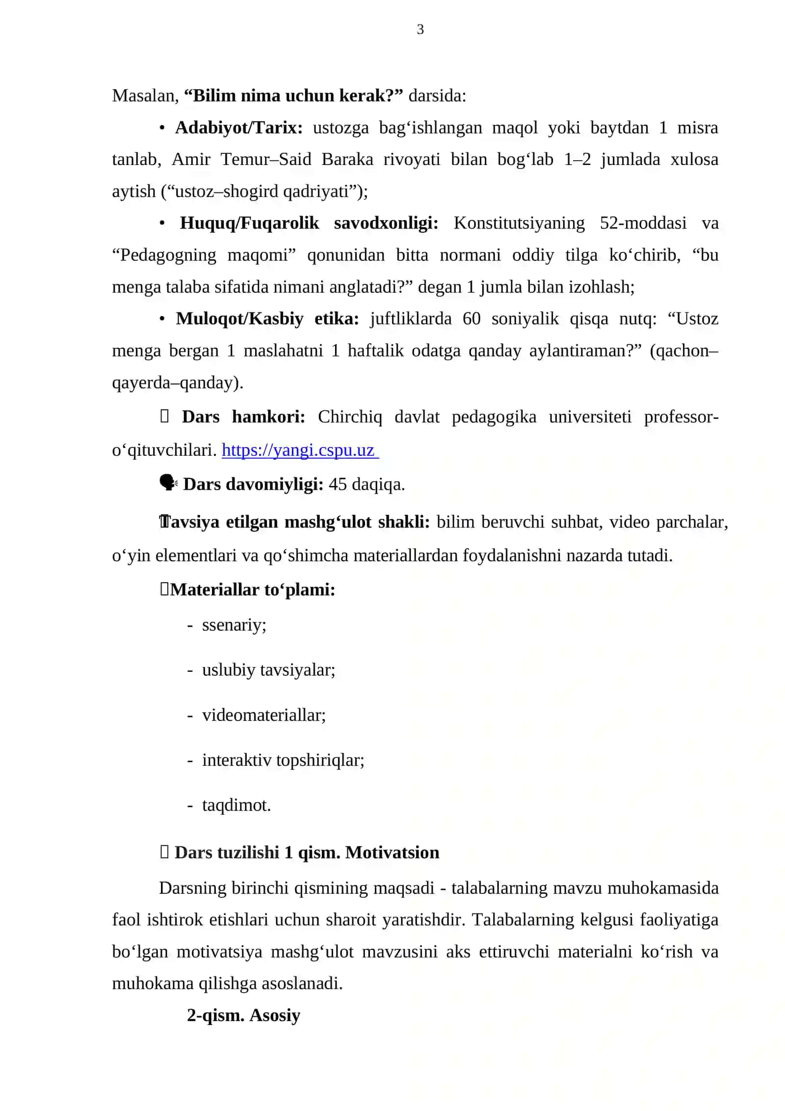 5-mavzu: “O‘qituvchi va murabbiylar kuni?” 3