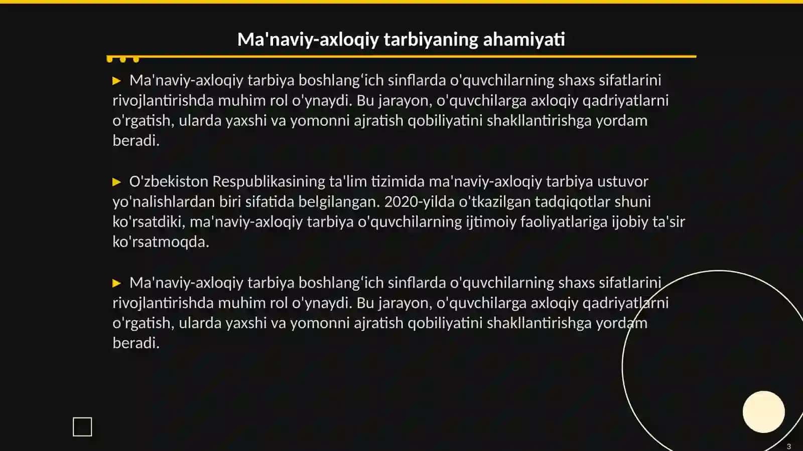 Boshlang‘ich sinflarda ma'naviy-axloqiy tarbiyani tashkil etish 3