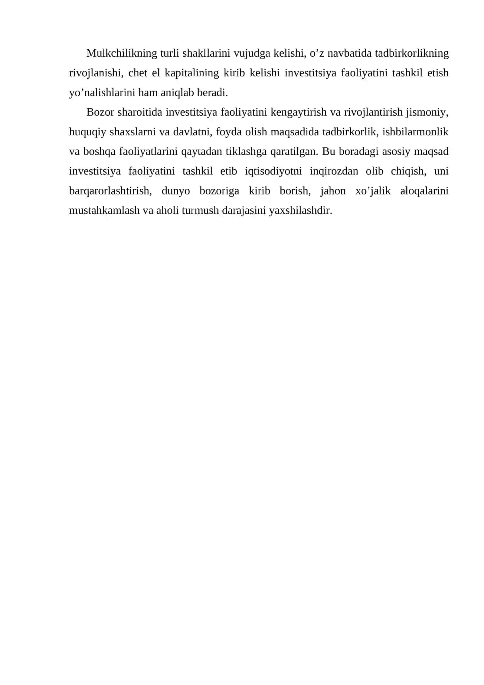 Investitsiya institutlarining moliya bozorlaridagi faoliyati 3
