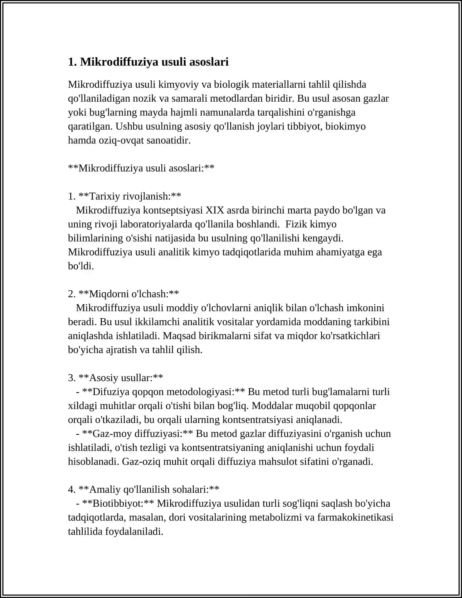 UCHUVCHI ZAHARLARNI MIKRODIFFUZIYA USULIDA TAHLILI 3