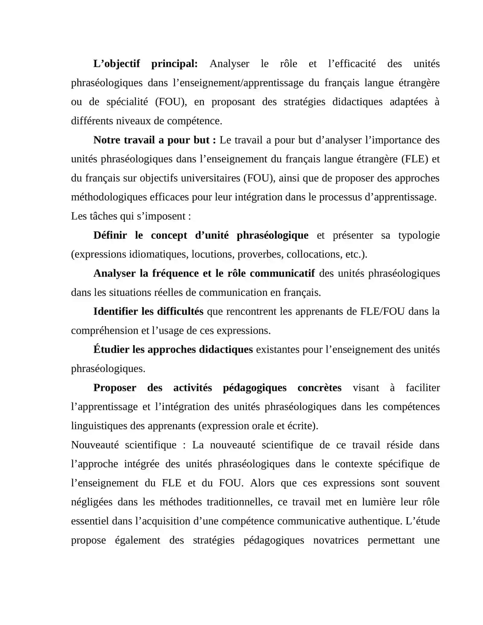 LES UNITÉS PHRASÉOLOGIQUES EN CLASSE DE FLE/FOU 3
