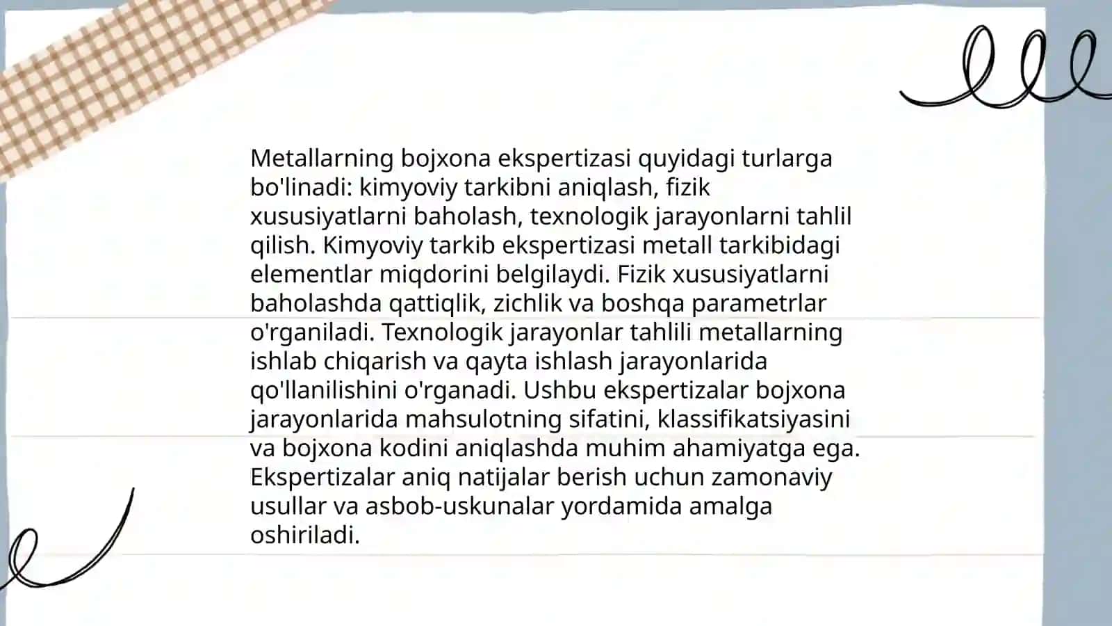 Metallarning bojxona ekspertizasi 3
